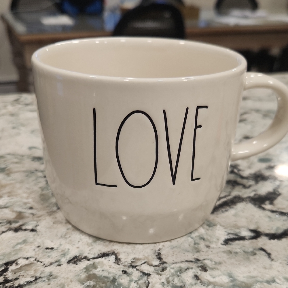 Rae Dunn Cream 'Love' Mug
